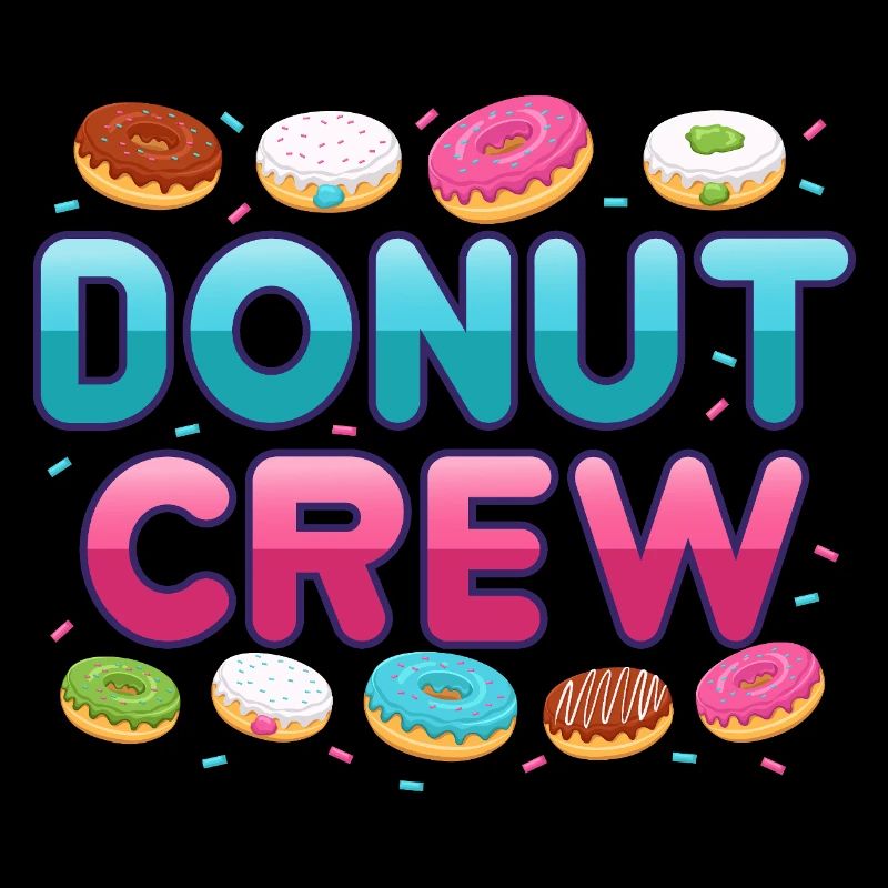 Donut Süßigkeit Gebäck Backware Donut Crew
