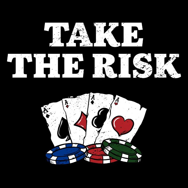 Prenez le risque Joueur de poker De hasard Joueur de poker