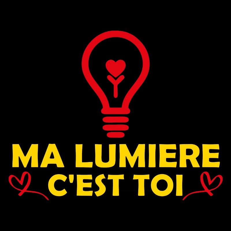 Saint Valentin Ma lumière c'est toi Cadeau Copine