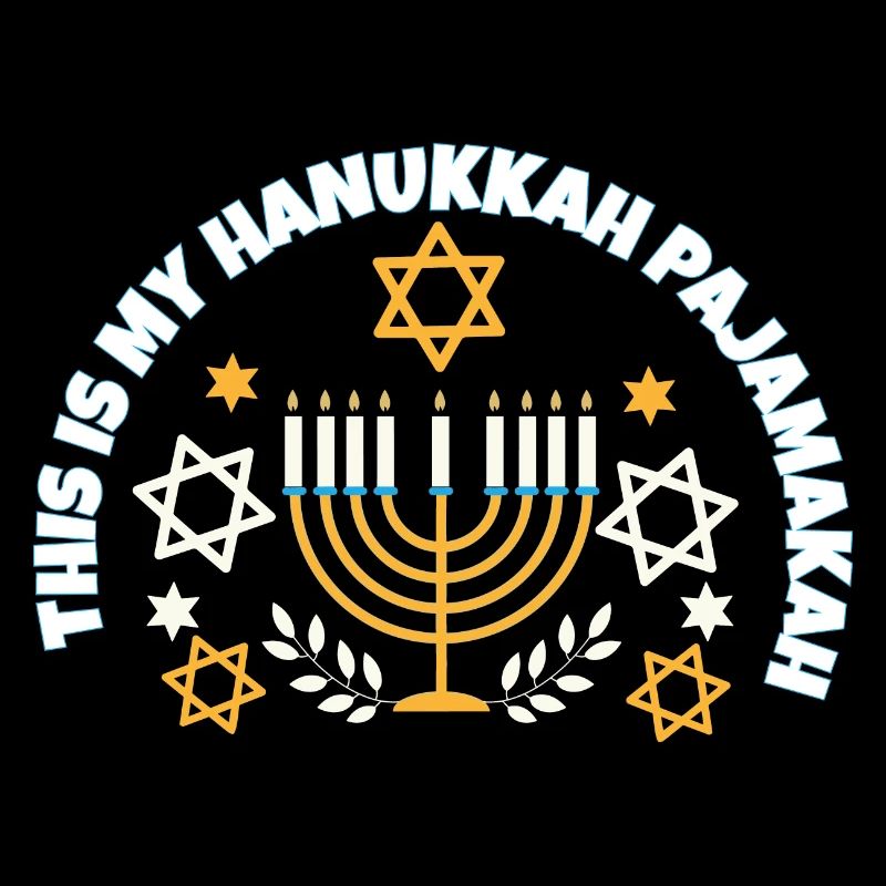 Famille juive C’est mon pyjama de Hanoukka