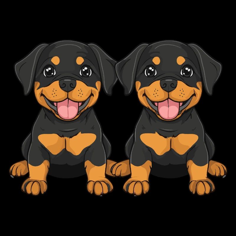 Bande dessinée Rottweiler Dog