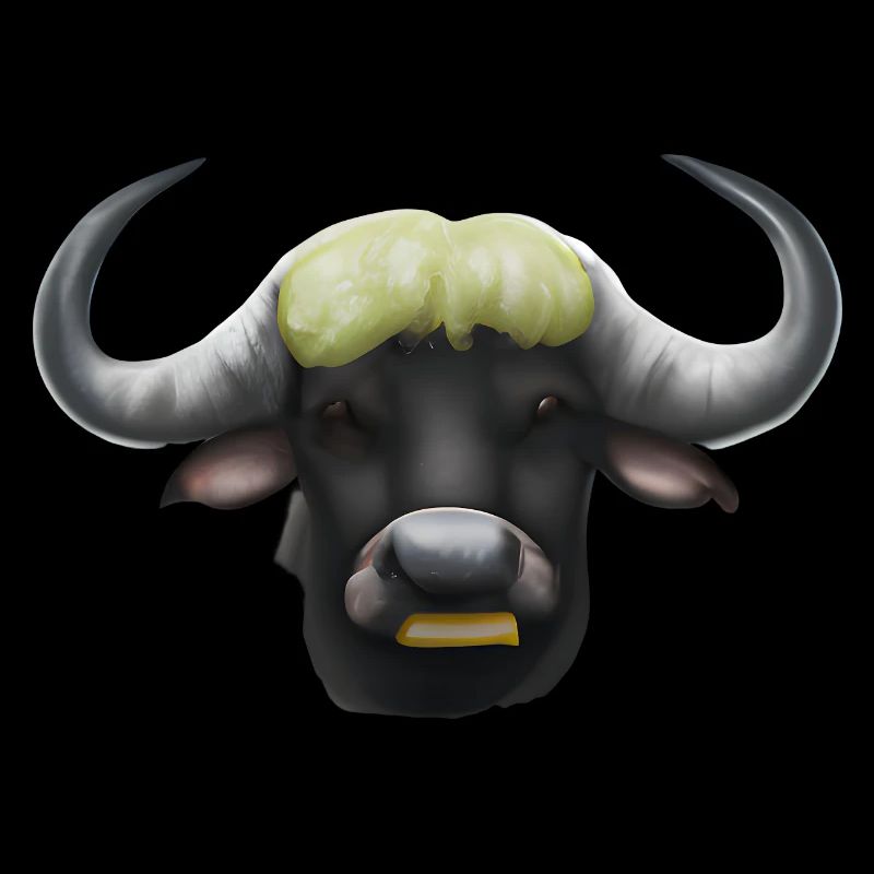 Buffle mignon dessiné