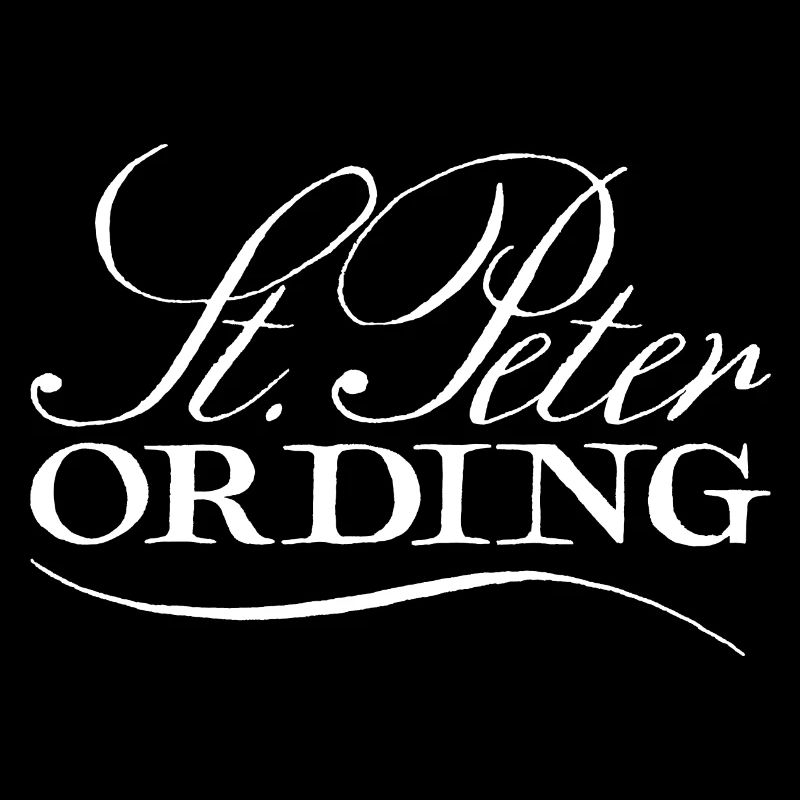 Sankt Peter Ording lettering white
