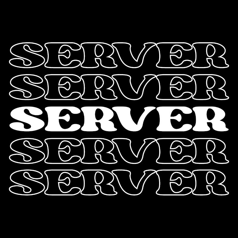 Kellner Kellnerin Kellnerin Food Server Gastronomie