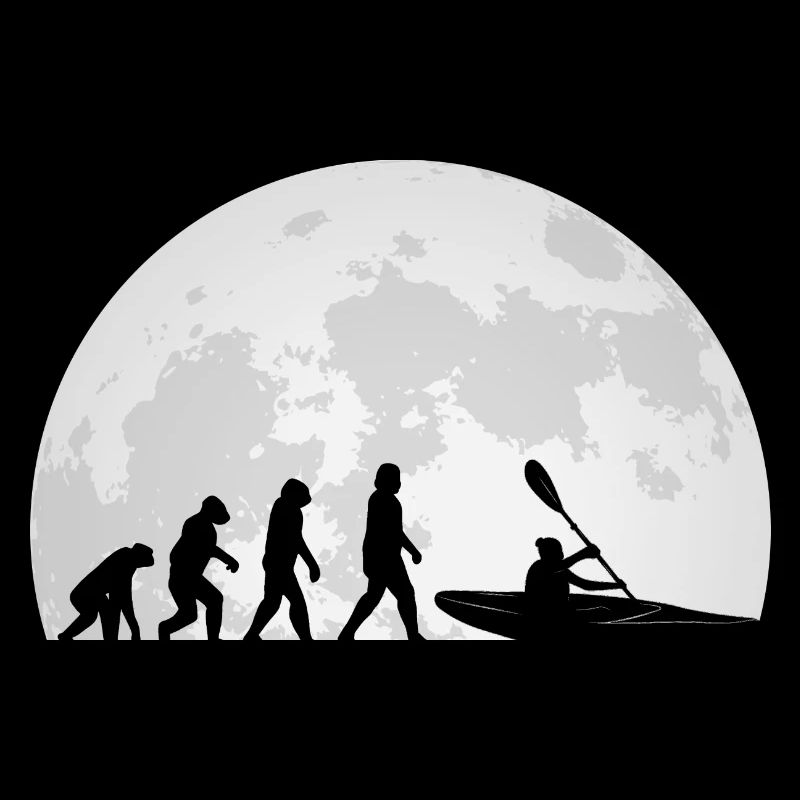 Kajak Kajakfahren Evolution