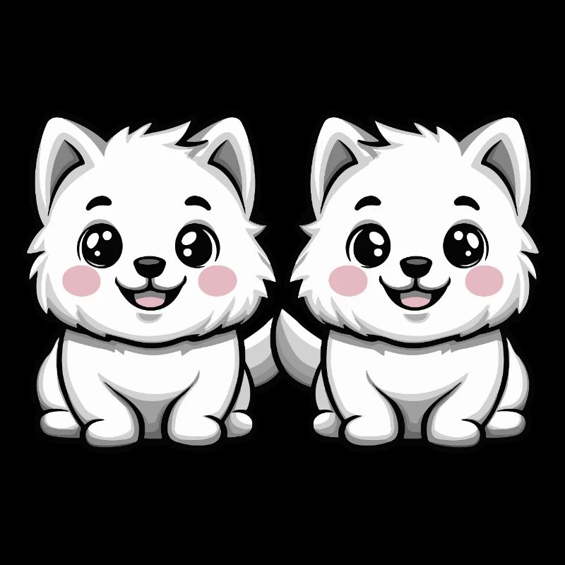 Samoyed Dog Comic