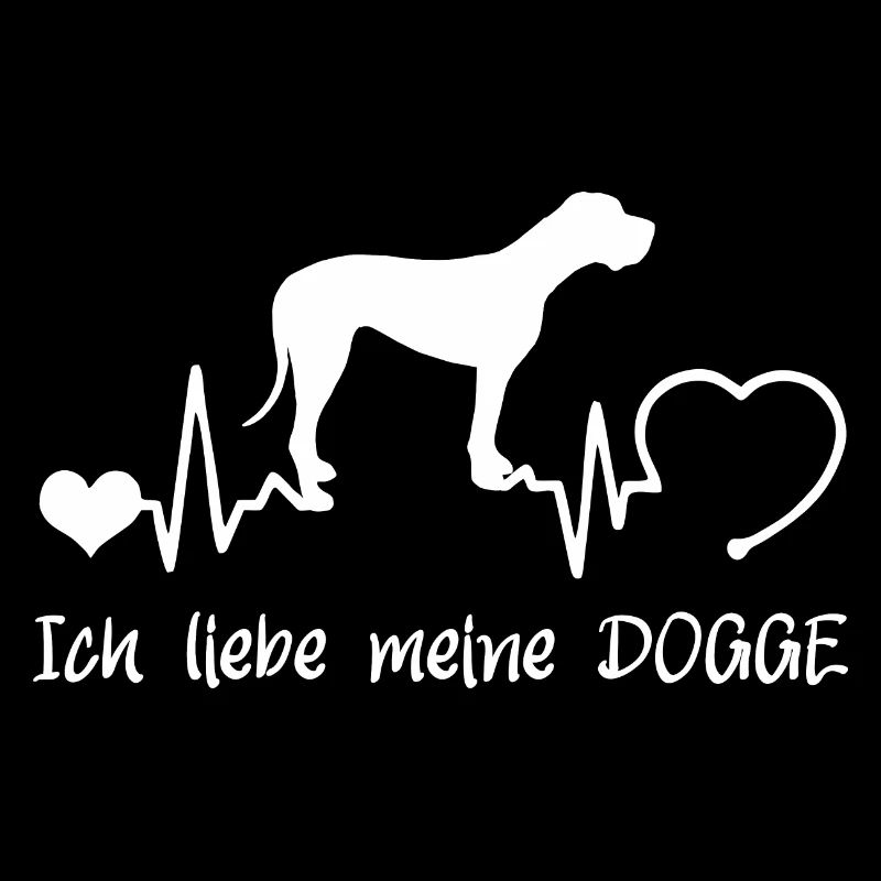 Deutsche Dogge mit Herzschlag