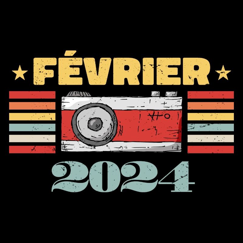Février 2024 Vintage Anniversaire Rétro Cadeau