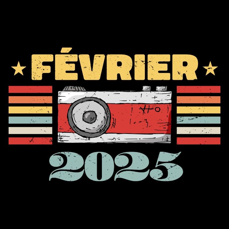 Février 2025 Vintage Anniversaire Rétro Cadeau