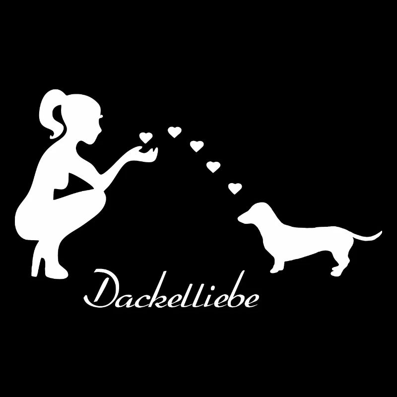 Dackel mit Frau