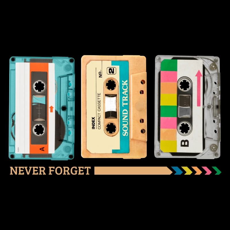 Never Forget Cassette Music Retro Photo