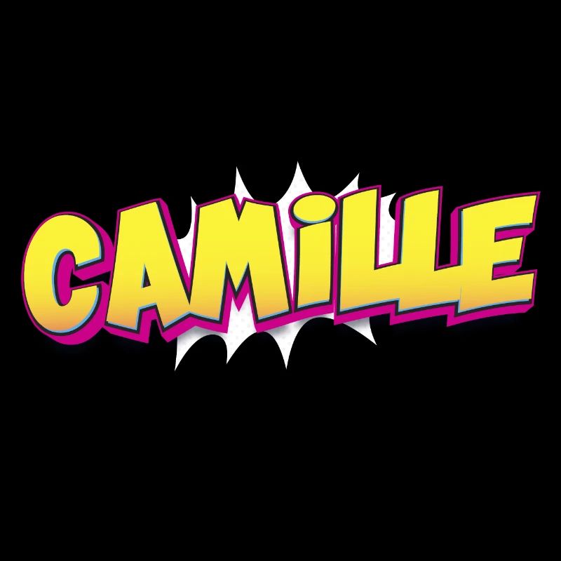 Camille benutzerdefinierter Name Comic-Stil Pop-Art,