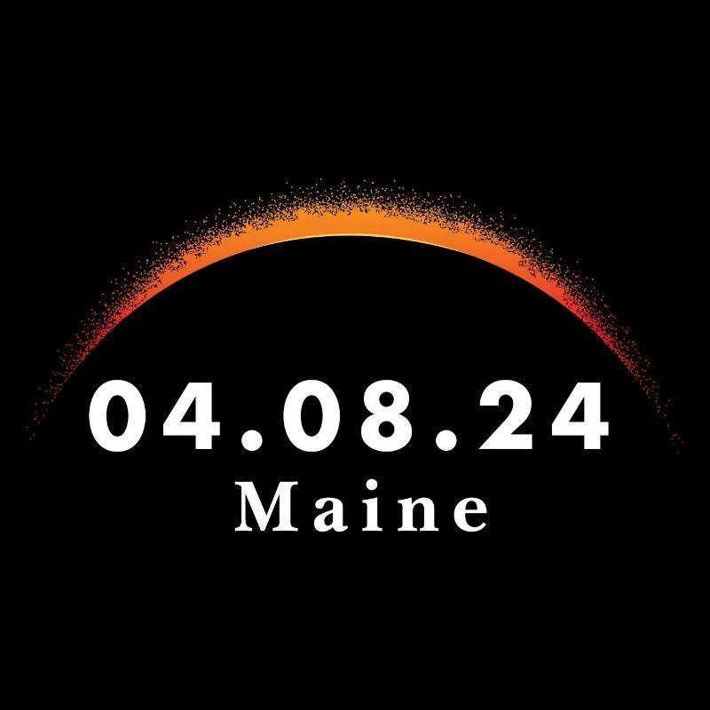 Total Solar Eclipse Path of Totality Maine April