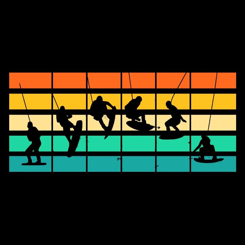 Retro Wakeboarder Wakeboard Wakeboarding