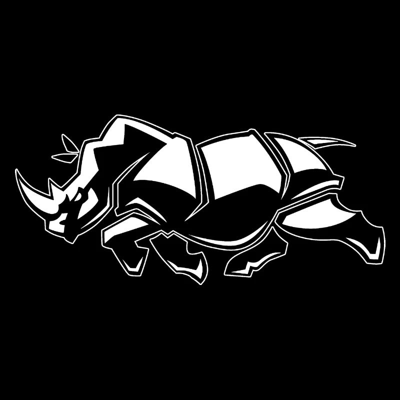 Funny Rhino Graphic