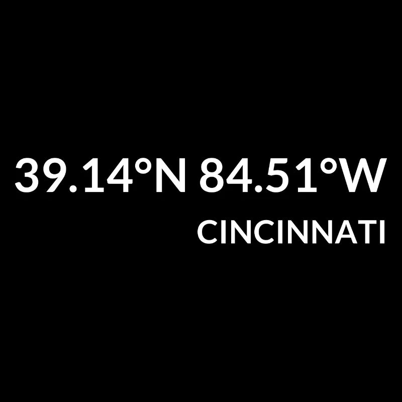 Cincinnati, Ohio, USA Coordinates