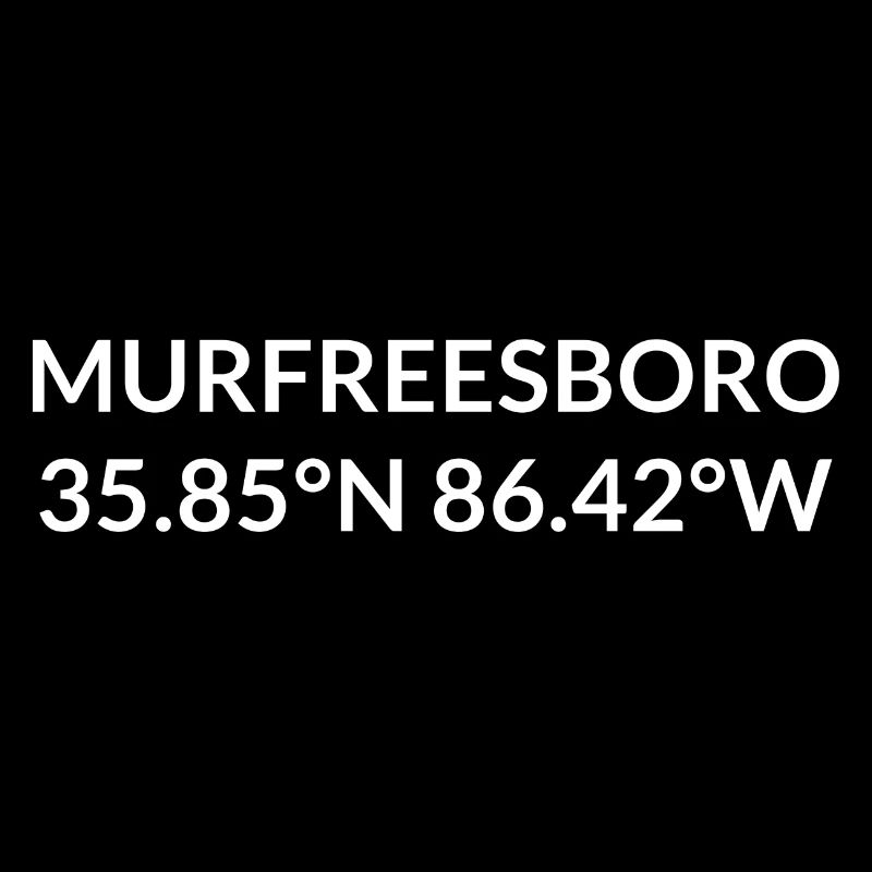 Coordonnées Murfreesboro, Tennessee, États-Unis