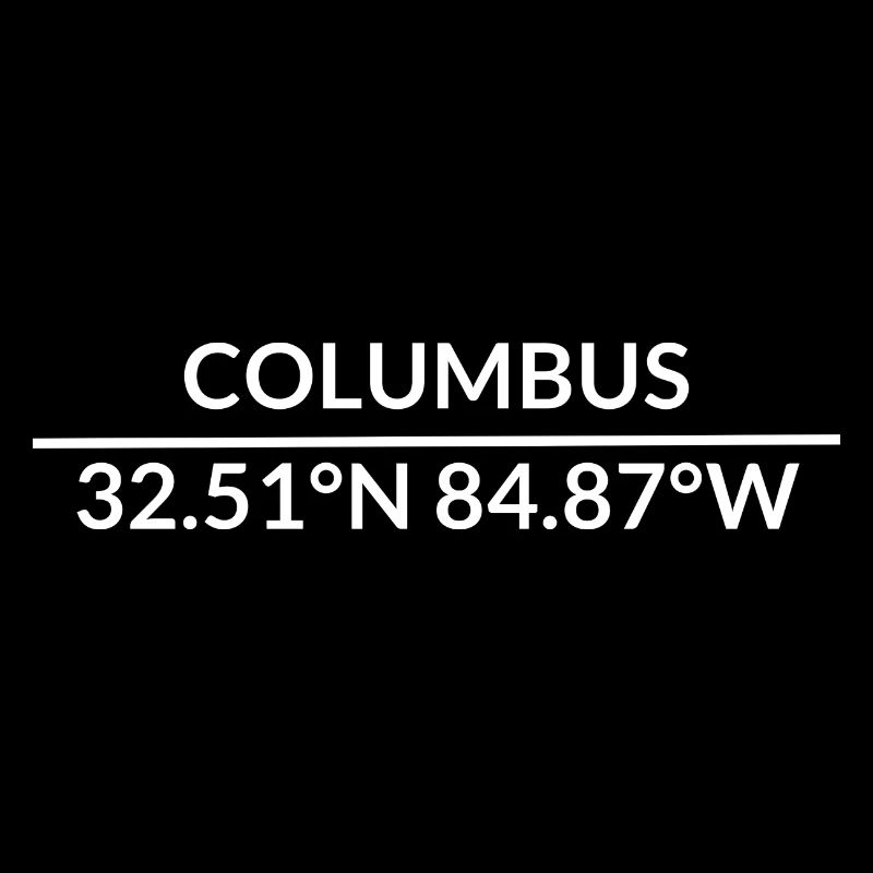 Columbus, Georgia, USA Coordinates