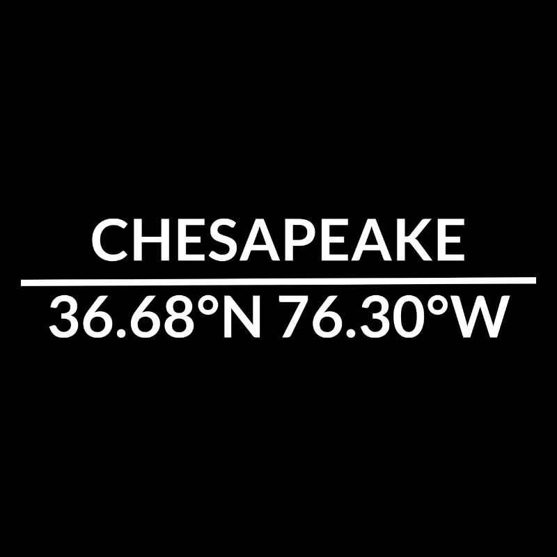 Coordonnées de Chesapeake, Virginie, États-Unis