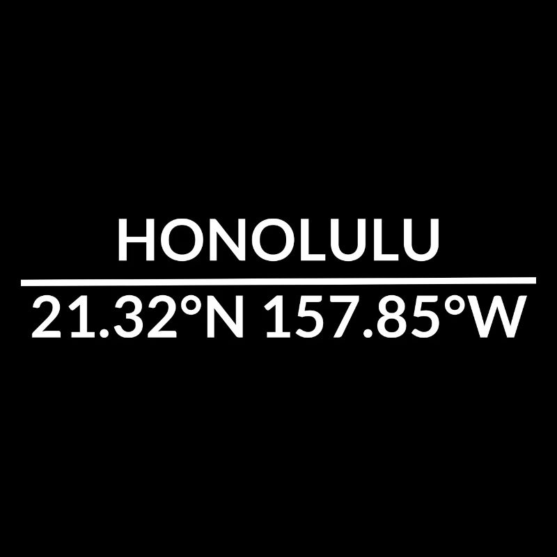 Honolulu, Hawaii, USA Coordinates