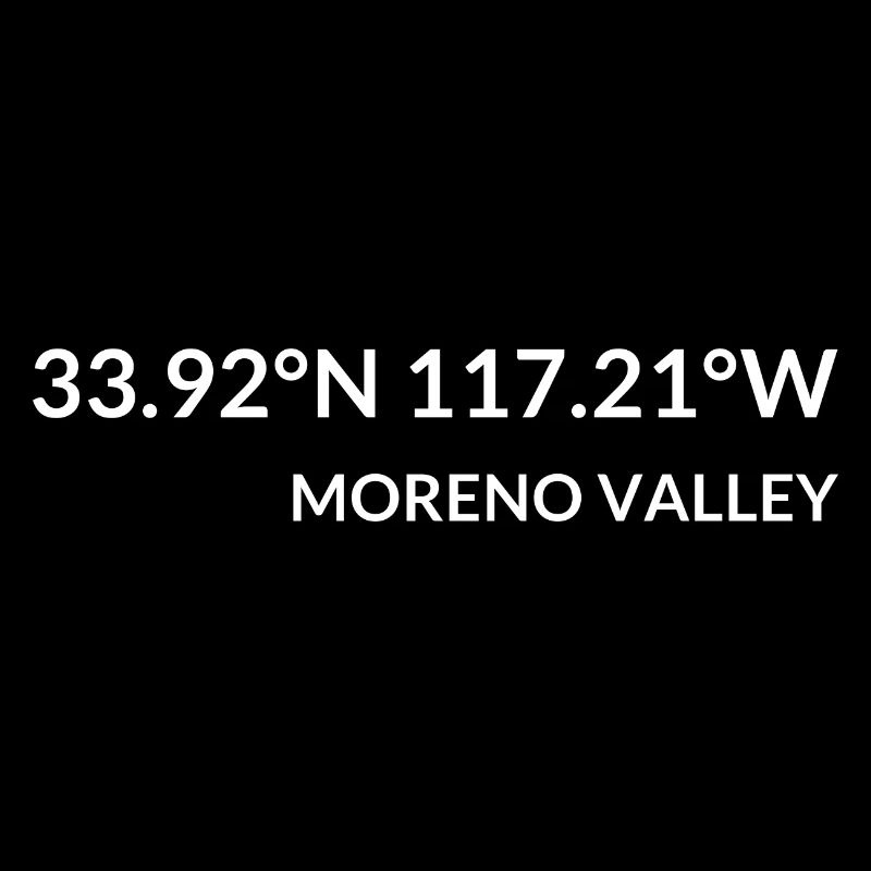 Moreno Valley, California, USA Coordinates