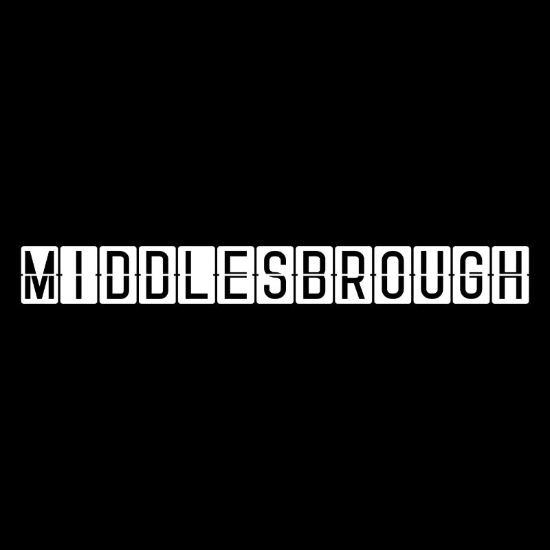 Panneau de l’aéroport de Middlesbrough