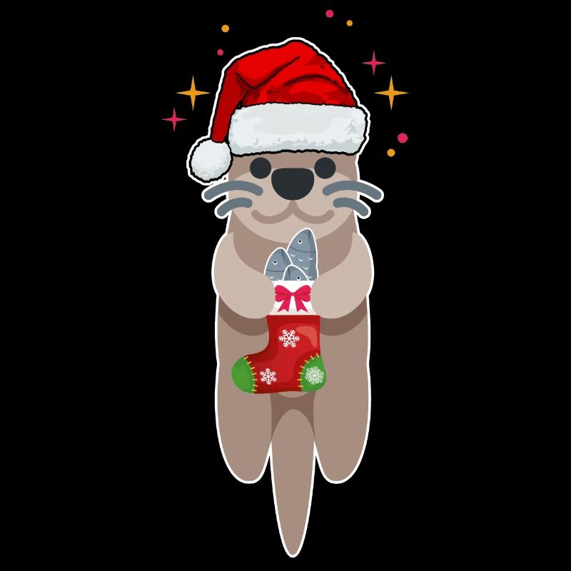 Weihnachten Otter - Funny Shirts - Advent Geschenk