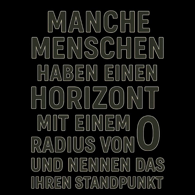 Nullradius-Horizont Standpunkt Spruch