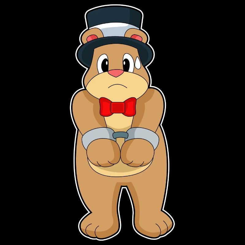 Bear Groom Handcuffs Wedding