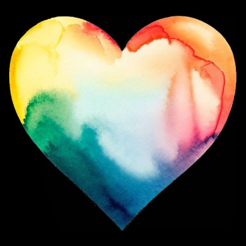 Lgbt heart rainbow