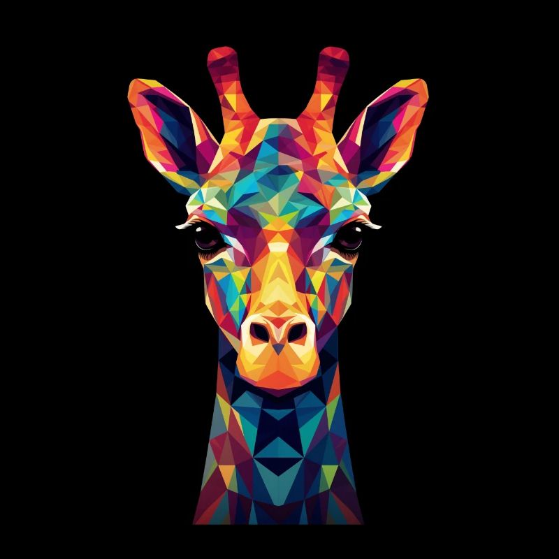 Giraffe Polygon Animal Gift