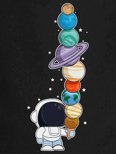 Astronaute avec glace