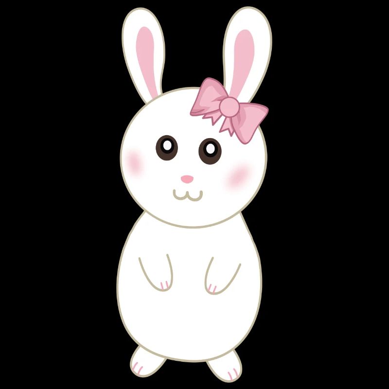 Rabbitette cute white rabbit
