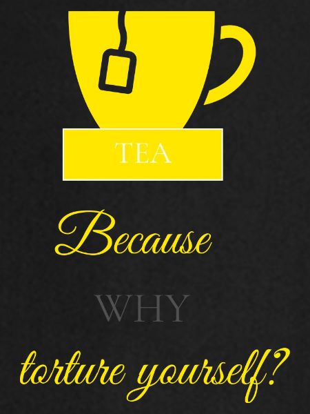 TEA-RIFFIC (Yellow + Grey)