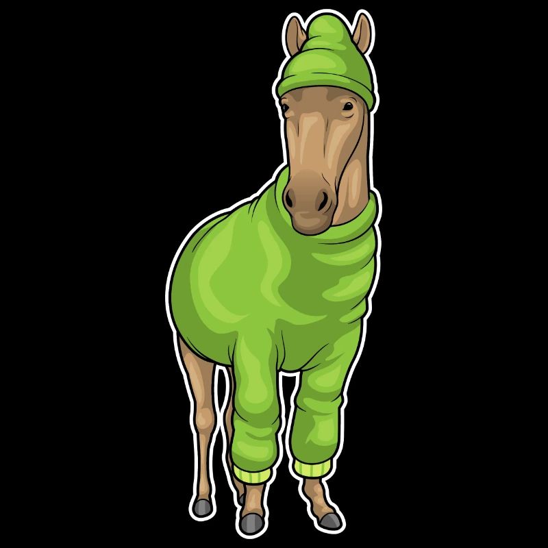 Pferd Pullover Mütze