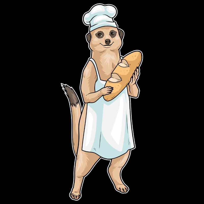 Erdmännchen Bäcker Brot
