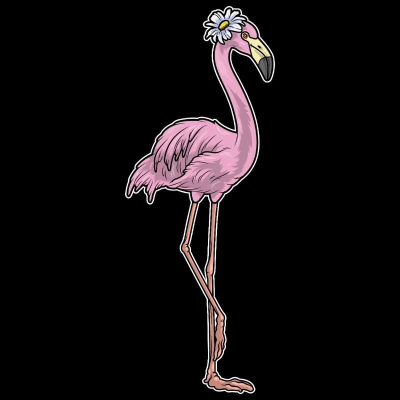 Flamingo Gänseblümchen 