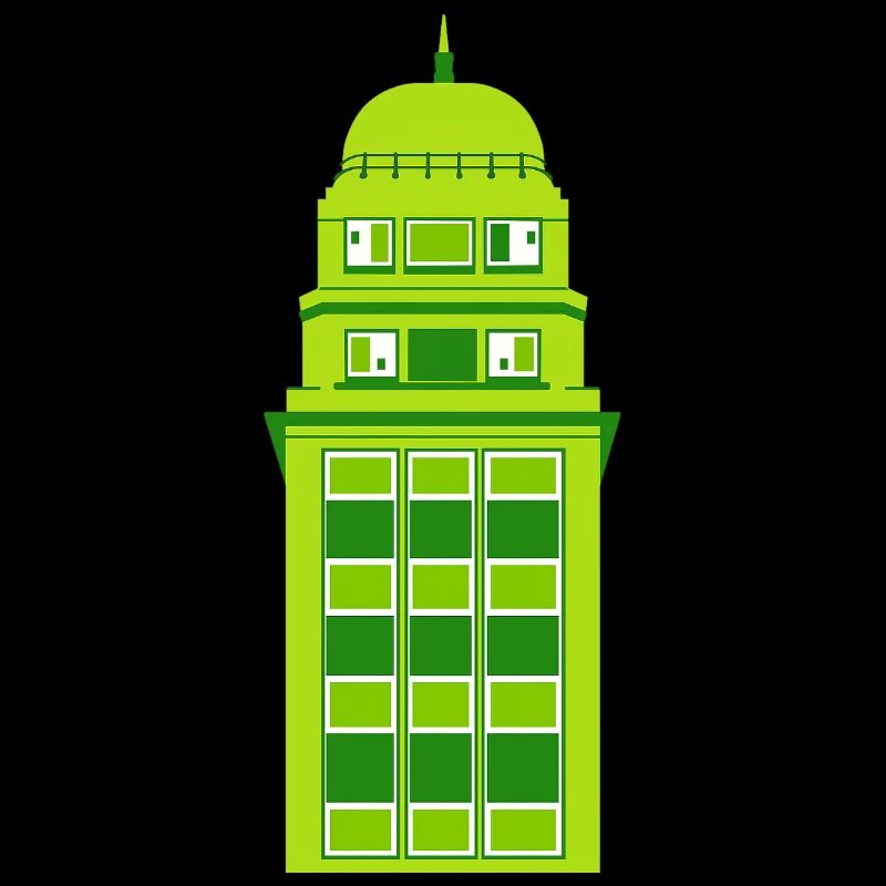 Horloge Tour Verte Rétro