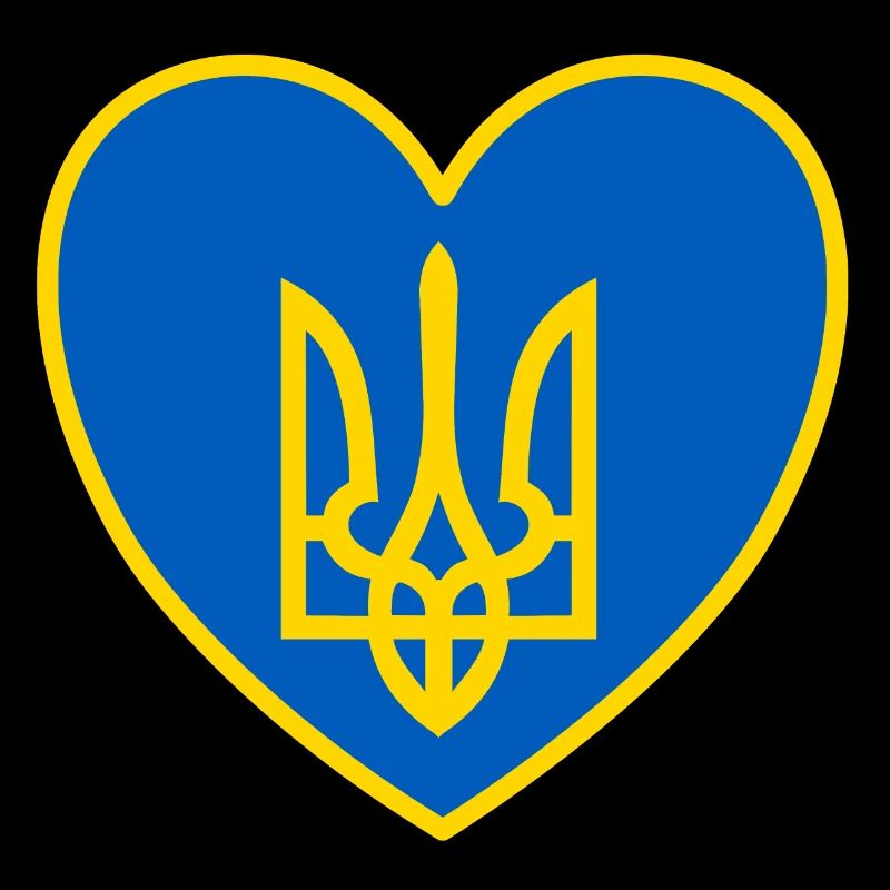 Ukraine Wappen Herz