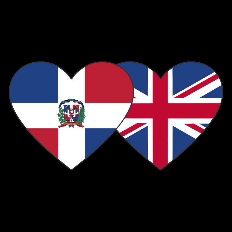 République dominicaine Angleterre Drapeau