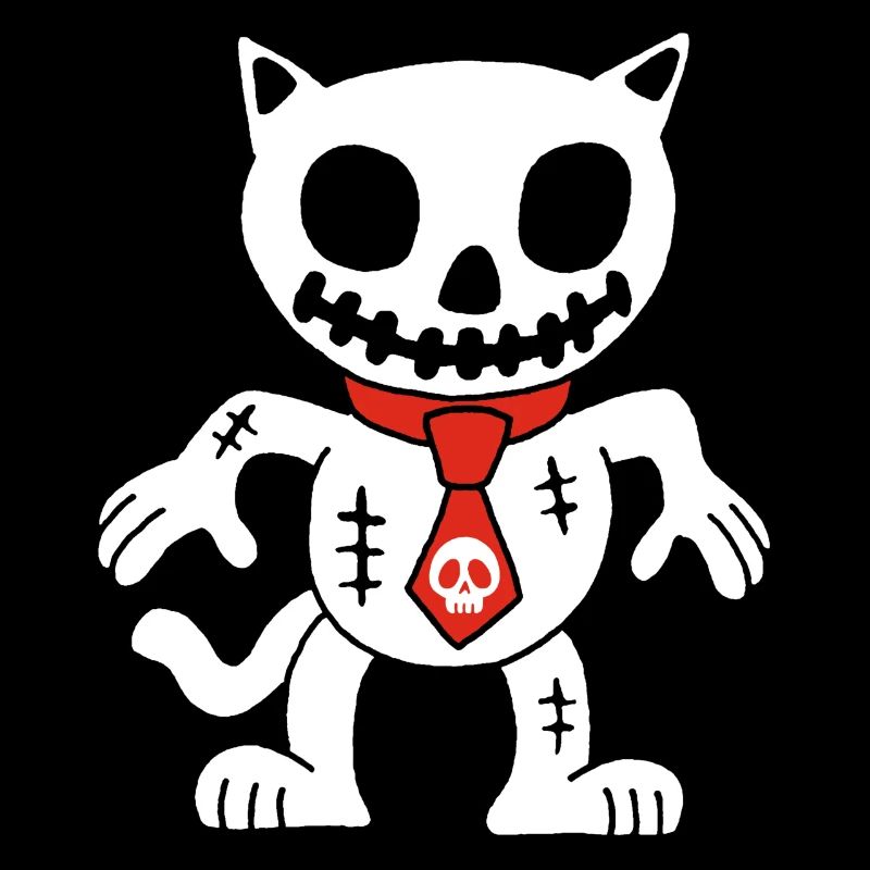 Weiße Katze Voodoo Puppe