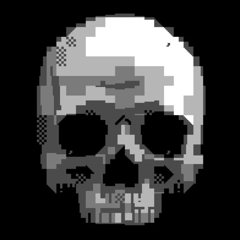 PETSCII Schädel