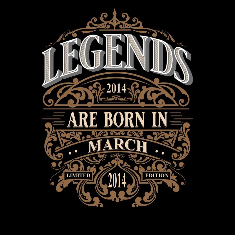 2014 Mars Né Anniversaire Année de naissance