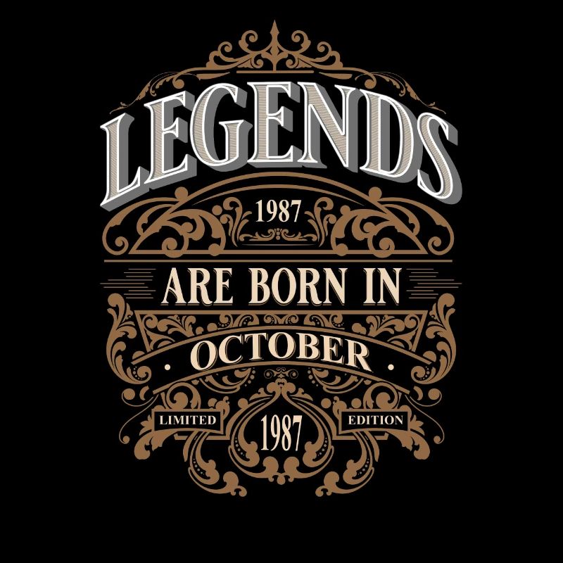 1987 Octobre Né Anniversaire Année de naissance