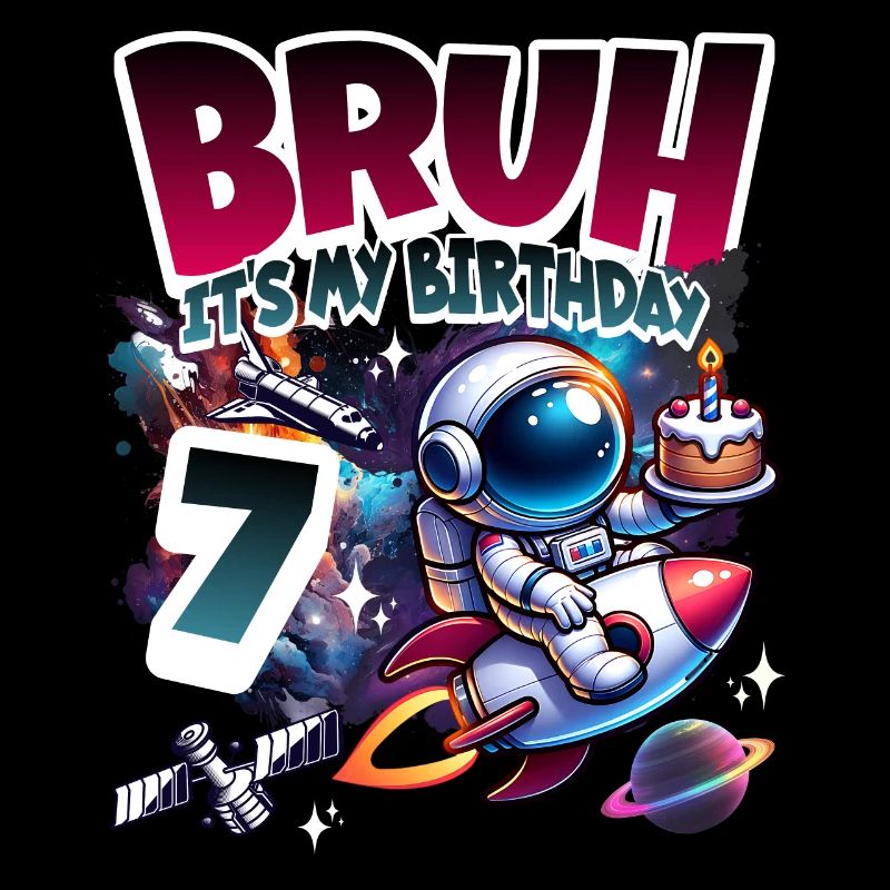 Astronaut 7th Birthday Space