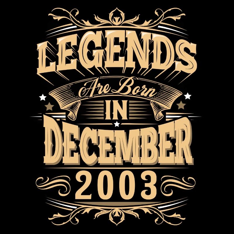 Légende de l’anniversaire de décembre 2003