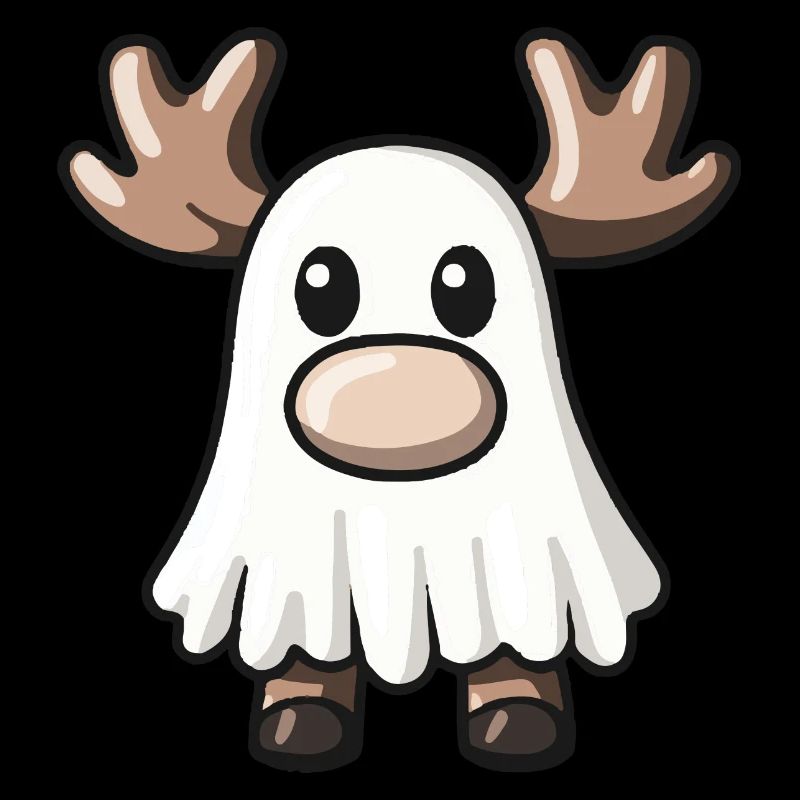 Elch Halloween Comic Geist
