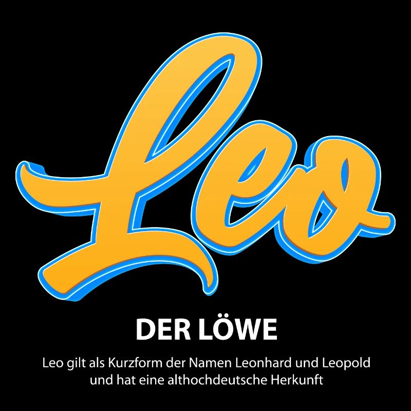 Leo in 3D mit Bedeutung