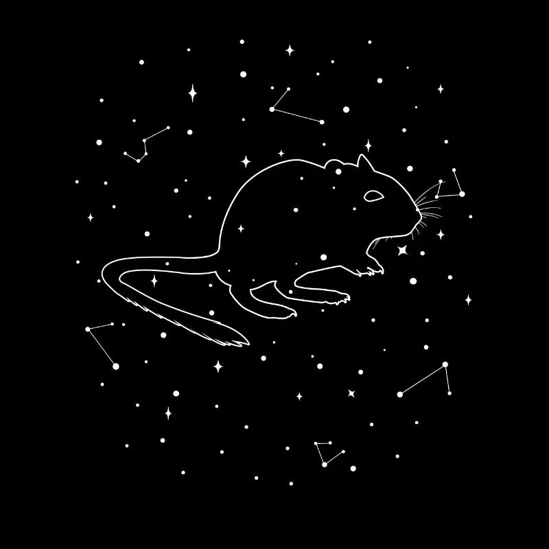 Sternbild Degu Constellation Strauchratte