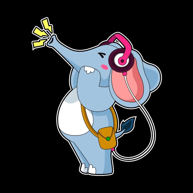 Elephant Headphone Music